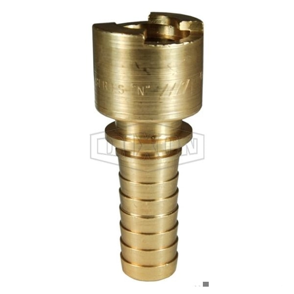 Dix-Lock N Series Bowes Interchange Quick Disconnect Coupler, 1/2 in Nominal, 300 psi Pressure, Bra